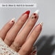 thumbnail image 2 of Press On Nails BtartBox 3D, punta francesa de color rojo cereza y almendra, 2 of 8