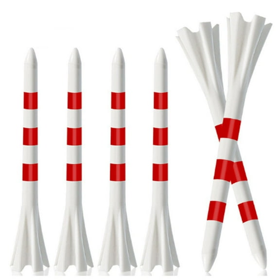 3 1/4" Plastic Golf Tees - 50 Tees in Bulk - Stripe Mark Scale 83mm Colorfull Golf Ball Holder