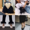 thumbnail image 6 of Black Ostrich Feathers Trim,78.7Inx3.15-4.3In Wide Ostrich Feathers Sewing Fringe Trim Ribbon for Latin,Masquerade Decoration, 6 of 6