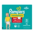 thumbnail image 1 of Pampers Diapers - Swaddlers 360° - Size 3, up to 100% Leakproof Comfy Dry Fit, EZ Off Tabs Designed for Easy Changes, Pull On Diaper, 1 of 18