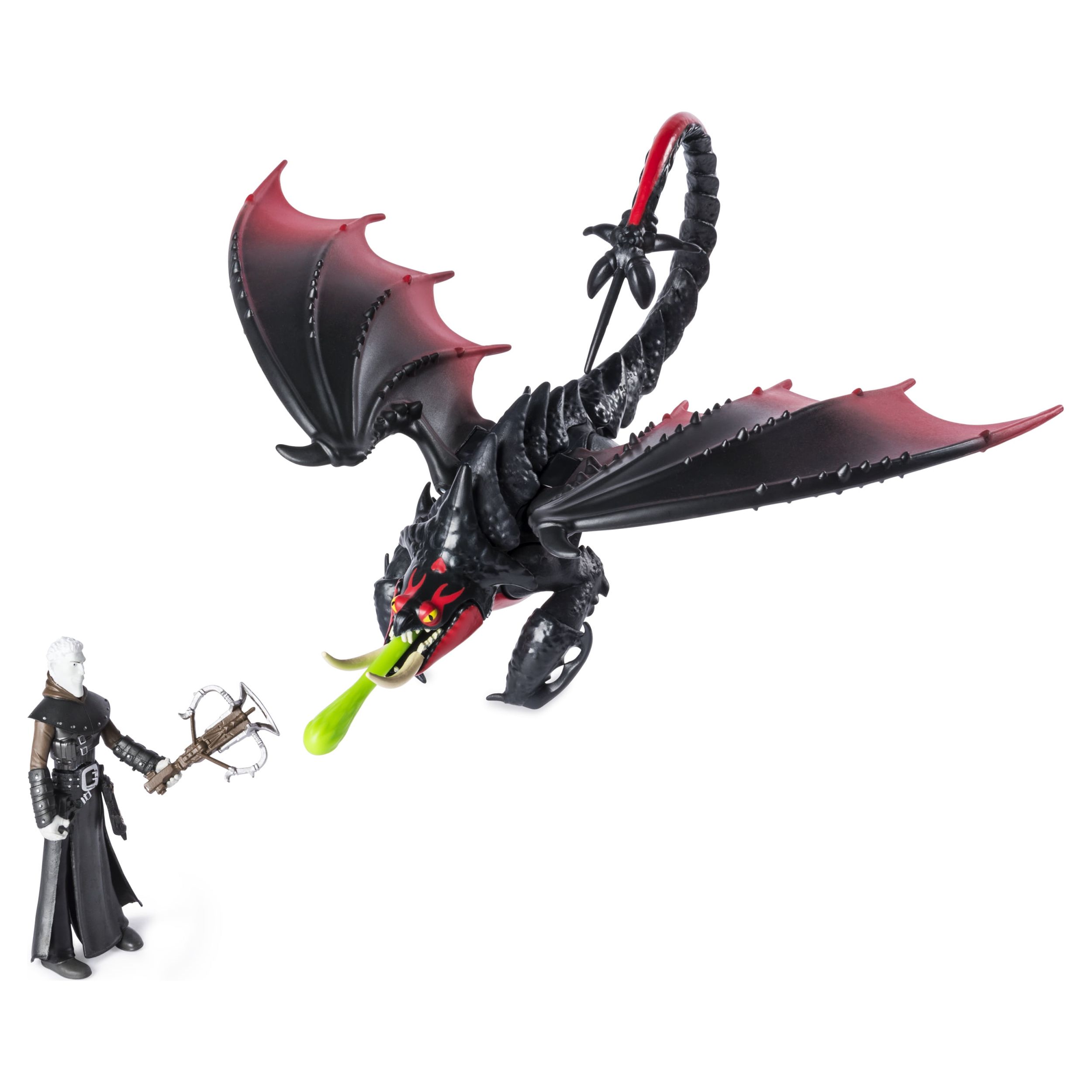 DreamWorks Dragons, Deathgripper and Grimmel, Dragon with Armored Viking Figure, for Kids Aged 4 and Up - image 3 of 6