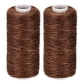 thumbnail image 1 of Unique Bargains Brown Polyester Waxed Thread, 55 Yards, 2 Pack, 1 of 6