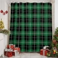thumbnail image 6 of St Patrick Shower Curtain, 36" x 72", Christmas Green Black Plaid Waterproof Bathroom Curtain Washable Shower Curtain Set with 12 Hooks, 6 of 6