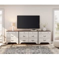 thumbnail image 5 of WAMPAT 3 Pcs Bedroom Sets, 6 Drawer Dresser and 3 Drawer Dresser Set of 2 for Bedroom,Living room,White, 5 of 10