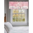thumbnail image 3 of Winter Pink Bear Penguin Curtain Valances for Windows, Merry Christmas Window Valances, Window Treatment Rod Pocket Valance Curtains for Living Room/Kitchen/Bedroom/Bathroom, 54x18inch, 3 of 9