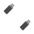 thumbnail image 3 of Langgg Phone Adapter Aluminum Alloy Converter Male to Female Simple Style Connector Black 2Set, 3 of 5