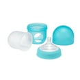 thumbnail image 5 of Boon Nursh Reusable Silicone Pouch Baby Bottle, Air-Free Feeding, Blue Multi Pack 4 Oz 3 Pk, 5 of 7
