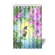 thumbnail image 1 of ABPHQTO Colibríes Cortina de Ducha Arte con Colibrí Pájaro y Rama de Árbol Flor Fucsia Romántica Primavera Trópicos Naturaleza Juego de Baño 120x180 cm, 1 of 2