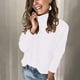 thumbnail image 1 of Puntoco Blusa de cuello alto de manga larga para mujer, informal, lisa, de felpa Puntoco Puntoco-1076, 1 of 4