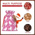 thumbnail image 7 of Fuzoiu Cute Poodle Dog Print Christmas Gift Bag,Burlap Gift Bag with Drawstring Closure & Hang Tag,Perfect for Holidays, Birthdays, and Special Occasions-Medium, 7 of 7