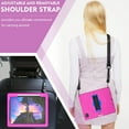 thumbnail image 2 of for iPad Pro 12.9 inch 2022/2021/2020/2018 Kids Case with 360 Rotating Kickstand Hand Strap, Removable Shoulder Strap, Rugged Shockproof Heavy Duty Protection Case for iPad Pro 12.9, Rose, 2 of 8