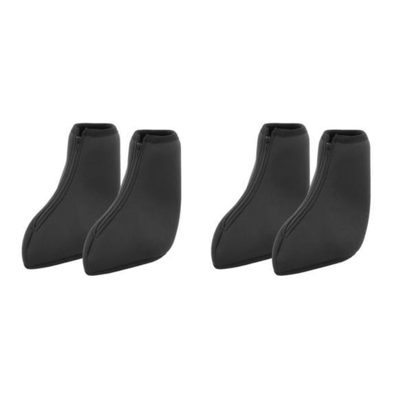 Yuarrent Cubrezapatillas protectoras para botas de patines de hielo para niños y adultos XXL Negro XXXL 2piezas
