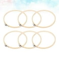 thumbnail image 3 of 6pcs Embroidery Set Cross-Stitch Bamboo Frame Circle Embroidery Shed DIY Hand Craft Sewing Needwork Tool (20cm Khaki), 3 of 8