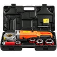thumbnail image 1 of VEVOR Electric Pipe Threader, 2300W Pipe Threading Machine, Heavy-duty Hand-held Power Drive Kit, 110V Pipe Threader Machine Copper Motor, Portable Pipe Threader w/ 4 Dies 1/2"-1 1/4" & Carrying Case, 1 of 9