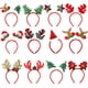 thumbnail image 2 of Decoración para fiesta de Navidad, diadema de muñeco de nieve de Papá Noel con dibujos animados, gorros elásticos, regalo de promoción para suministros de fiesta para niños, 2 of 4