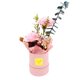 thumbnail image 5 of sweethay Caja de regalo de flores artificiales, flor de jabón de clavel, regalos de San Valentín, decoración de boda, caja de regalo, regalo Kits de decoración para fiestas rosado, 5 of 6