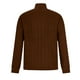 thumbnail image 3 of Blusa y camisa de manga larga con cuello alto para hombre, color liso, con cremallera, cuello alto, cubrecabezas, tejido elástico, estilo suéter, poliéster., 3 of 5