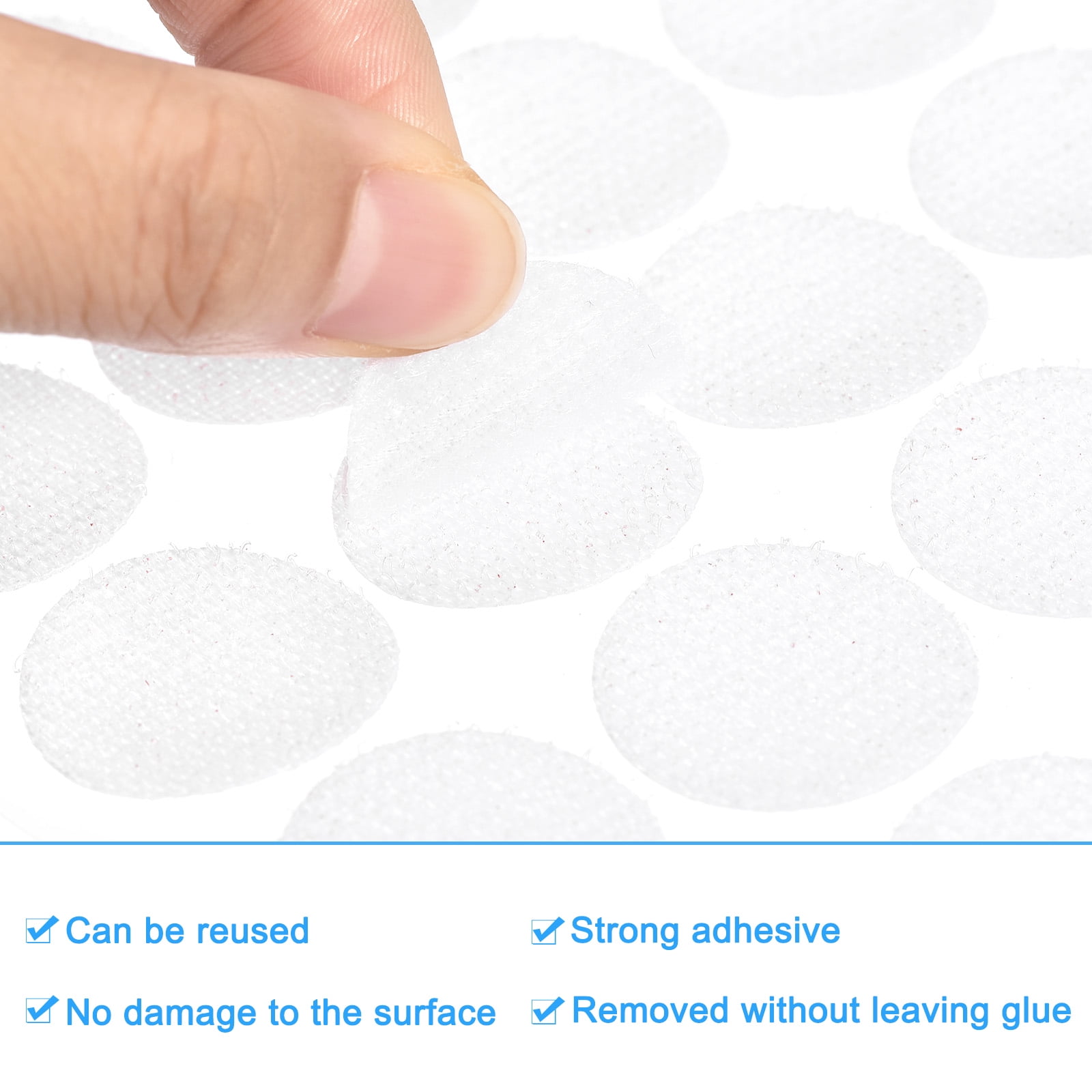 1000 Pcs 20mm Self-Adhesive Velcro Dots Glue Dots for Paper