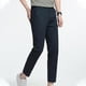 thumbnail image 4 of Pantalones de hombre de color liso rectos con bolsillos laterales y botones, 4 of 4
