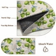 thumbnail image 5 of Green Lemon Area Rugs 4x6 ft Summer Watercolor Green Lemon Linen Texture Washable Rug Non Slip Indoor Carpet Absorbent Floor Mat for Living Room Bedroom Dining Room, 5 of 9