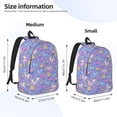 thumbnail image 2 of Yiaed Butterflies And Flowers Print Laptop Backpack Travel Canvas Backpack Vintage Aesthetic Backpack for School Knapsack Plain Backpack Backpack for School-Small, 2 of 5