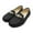 Black, variant on LAVRA Women's Faux Leather Loafers Casual Slip On Moccasin Shoes