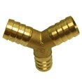 thumbnail image 3 of LOVIVER Y-piece Brass Garden Hose Adapter Y-shaped Hose Connector Pipe Coupling Plug 19mm, 3 of 5