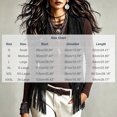 thumbnail image 3 of Guieoi Fringe Vest for Women Faux Suede Sleeveless Tassel Top Outerwear Casual Layering Dressy Tank Black L, 3 of 7