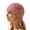 Pink, variant on Qicasul Summer Glitter Sequin Beanie Boho Hollow Out Crochet Mesh Hat Skull Cap for Women Multicolour