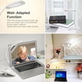 thumbnail image 5 of Lámpara de lectura LED - Lámpara de mesa recargable con clip y cable USB, color blanco, 5 of 5