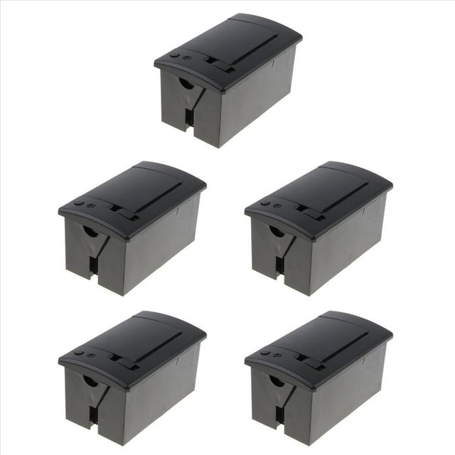 5X Mini Imprimante Thermique Encastrée 58mm avec Interface TTL pour Reçus ESC POS Android 5V-9V, 5 x 58mm Imprimante Thermique de Reçus Encastrée, Noir