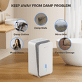 thumbnail image 5 of GOOVI Dehumidifier for Home 1000 sq. ft Auto Shut Off Small Dehumidifiers for Basement, Bathroom, Bedroom, with 7 Colors LED Light Built-in Aromatherapy Diffuser, 5 of 10