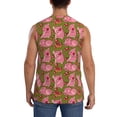 thumbnail image 4 of Fotbe Cartoon Pigs Men's Camiseta sin Mangas Estampada para Hombres, Playera Casual para Gimnasio, Entrenamiento, Playa-Large, 4 of 7