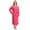Fuchsia, variant on Women's Shawl Collar Bathrobe, Soft Long Towel Robes for Women(Light Pink,S/M)
