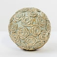 thumbnail image 1 of Light Green With Gold Floral Pattern Ball Decoration, 1 of 1