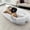 Gray, variant on Demi Bonn 68" Large Plush Dog Sofa with Soft Blanket and Plump Pillow, Stylish Washable Fluffy Human Dog Bed Pet Couch Furniture, Beige