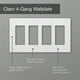 thumbnail image 2 of Cubierta de pared Lutron Claro 4 Gang, sin tornillos, color almendra, 2 of 5