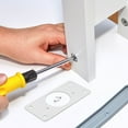 thumbnail image 4 of unbranded 10Ud De Refuerzo Para Bisagras De Muebles Y Gabinetes En Inoxidable, 4 of 8