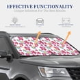 thumbnail image 3 of Kdxio Watercolor Flowers Print 2-Piece Sun Shade Front Windshield - Foldable Car Front Window Sunshades for Most Sedans SUV Truck, 3 of 6