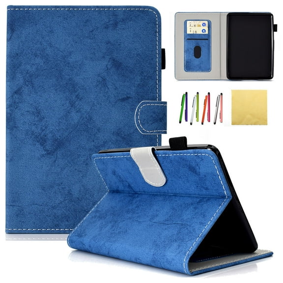 Kindle Paperwhite 2018 Case, Allytech Premium PU Leather Smart Folio Stand Wallet Case Cover with Auto Wake/Sleep Fits All-New Amazon Kindle Paperwhite 10th Generation E-Reader, Blue