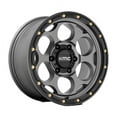 thumbnail image 2 of Kmc Km541 Dirty Harry 20X9 6X135 False 66.1Cb Satin Gray With Black Lip Wheel, 2 of 4