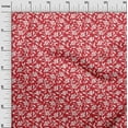 thumbnail image 3 of oneOone Cotton Silk Red Fabric Floral Silhouette Sewing Craft Projects Fabric Prints By Yard 42 Inch Wide, 3 of 4