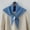 Sky Blue, variant on Women Knitted Triangular Scarf, Lightweight Soft Neck Warmer Shawl with Cut-Out, Versatile Knit Neck Wrap for Daily Fall Outfit