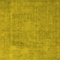 thumbnail image 1 of Ahgly Company Machine Washable Indoor Square Oriental Yellow Industrial Area Rugs, 8' Square, 1 of 4