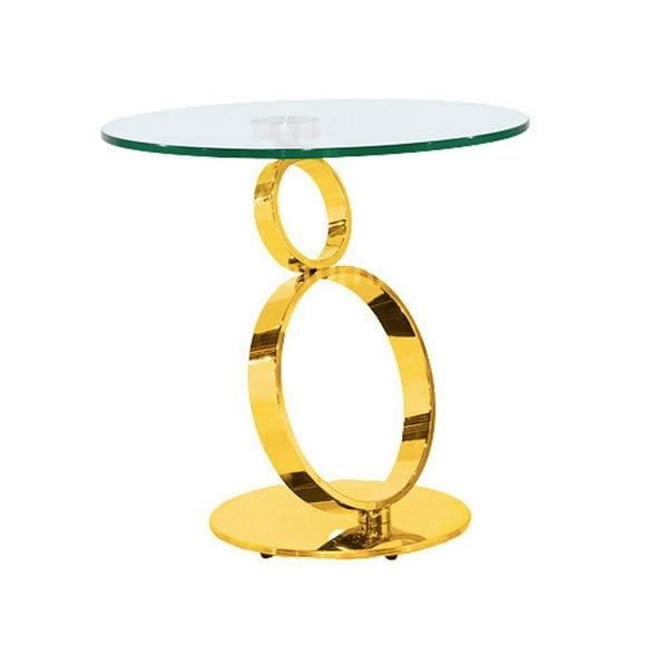 Canadian Ring End Table Gold