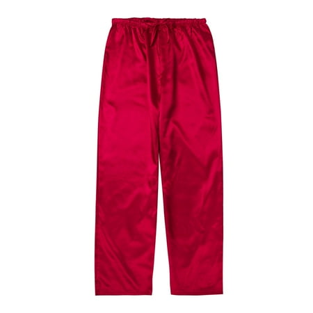 

starynighty Mens Silk Satin Pajamas Pyjamas Pants Sleep Bottoms Nightwear Sleepwear Trousers