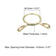 thumbnail image 2 of Fuel Line Hose Clips, 20 Pack 13mm 65Mn Steel Single Wire Tubing Spring Clamps, 2 of 5