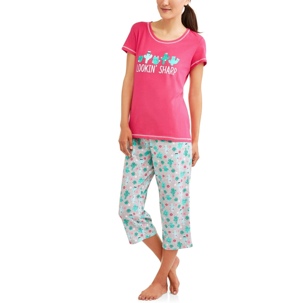 lucky brand ladies 3 piece short sleep set