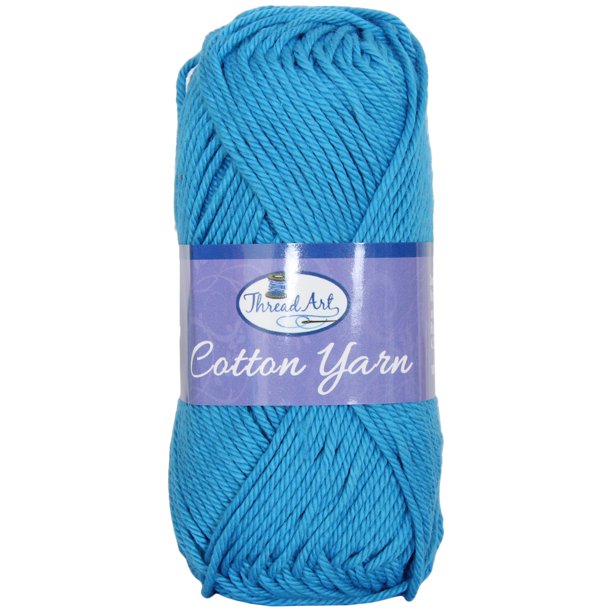 Threadart 100% Pure Cotton Crochet Yarn | Dark Aqua | 50 gram Skeins ...