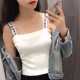 thumbnail image 4 of Camisola pequeña con letras elásticas nueva de verano 2019 para mujer, delgada, sexy, a la moda, informal, para vacaciones en casa, para usar en el interior, 4 of 5